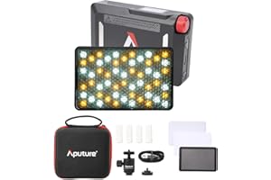 Aputure MC Pro RGBWW LED On Camera Video Light, Temperature 2000K-10000K Support Magnetic Attraction IP65 Protection 15 Built