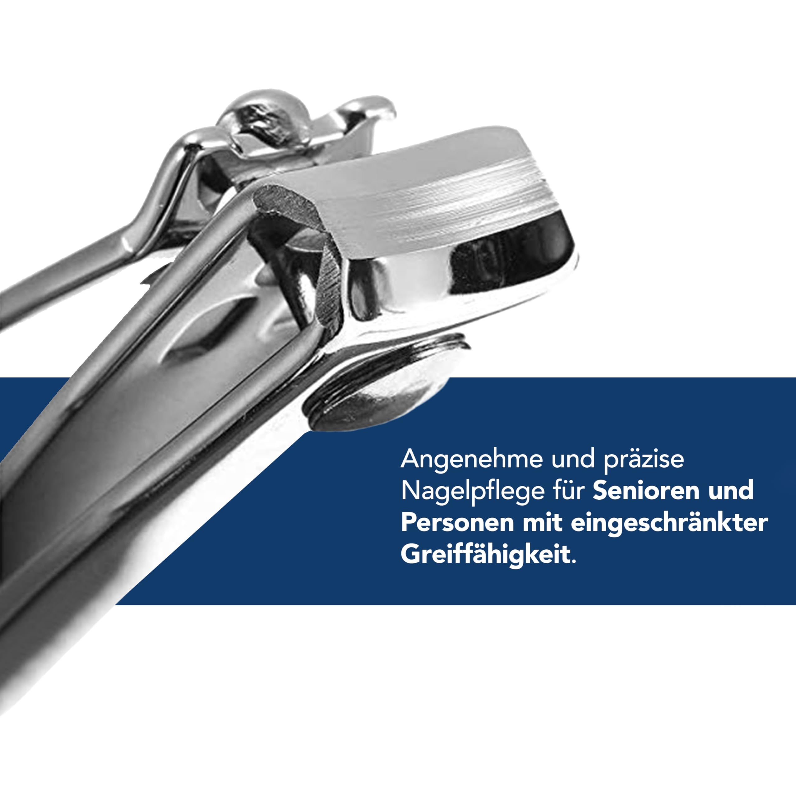 First Aid Only Nagelknipser mit Scherenaugen | Nagelschneider für Senioren | Erleichtert das Schneiden von Finger- und Fußnägeln | Sichere Handhabung für Links- und Rechtshänder | P-10012 2