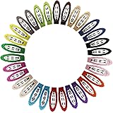 Angirl 2" Tiny Barrettes No Slip Ribbon Wrapped Snap Clips for Toddlers Baby Girls 40PCS