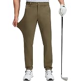 QPNGRP Men's Golf Pants 29"/31"/33" Inseam Stretch Casual Work Dress Pants