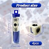 hioseyre Left Right Center Dice Game 4 Tubes 12 Dices 96 Chips 4 Colors view 2