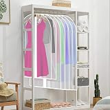 Pwsap 12 Pack Breathable Clothes Covers with Zip White EVA Garment Bags view 7