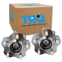 TRQ 2 Piece Rear Wheel Bearing & Hub Assembly Set