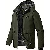 Wantdo Women's Waterproof Ski Jacket Warm Winter Coat Windproof Snow Coats Warm Fleece Raincoat