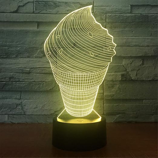 led sculptural touch table lamp