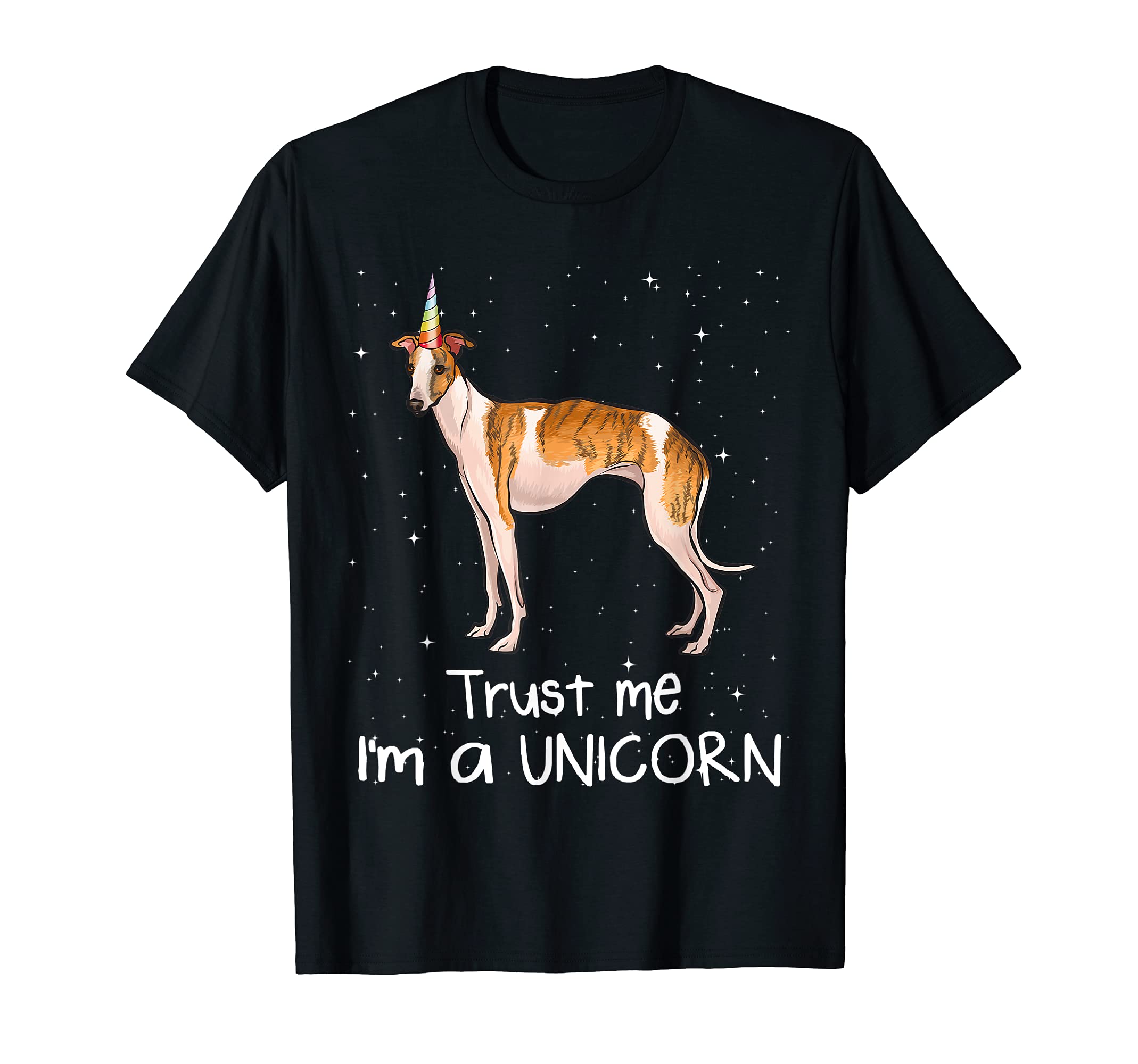 Funny Whippet Trust Me I'm A Unicorn Dog T-Shirt