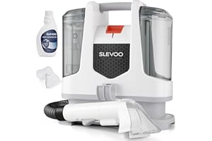 SLEVOO Carpet Cleaner Machine 10.5Kpa Strong Suction, 400W Powerful Motor, Portable Upholstery Cleaner with Spot and Stain Remover for Pet Accident, Rugs, Carpet and Upholstery, White