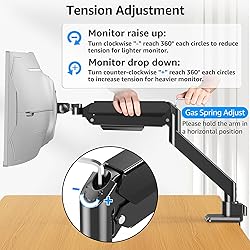 MOUNTUP Heavy Duty Monitor Arm for 49 inches, 44