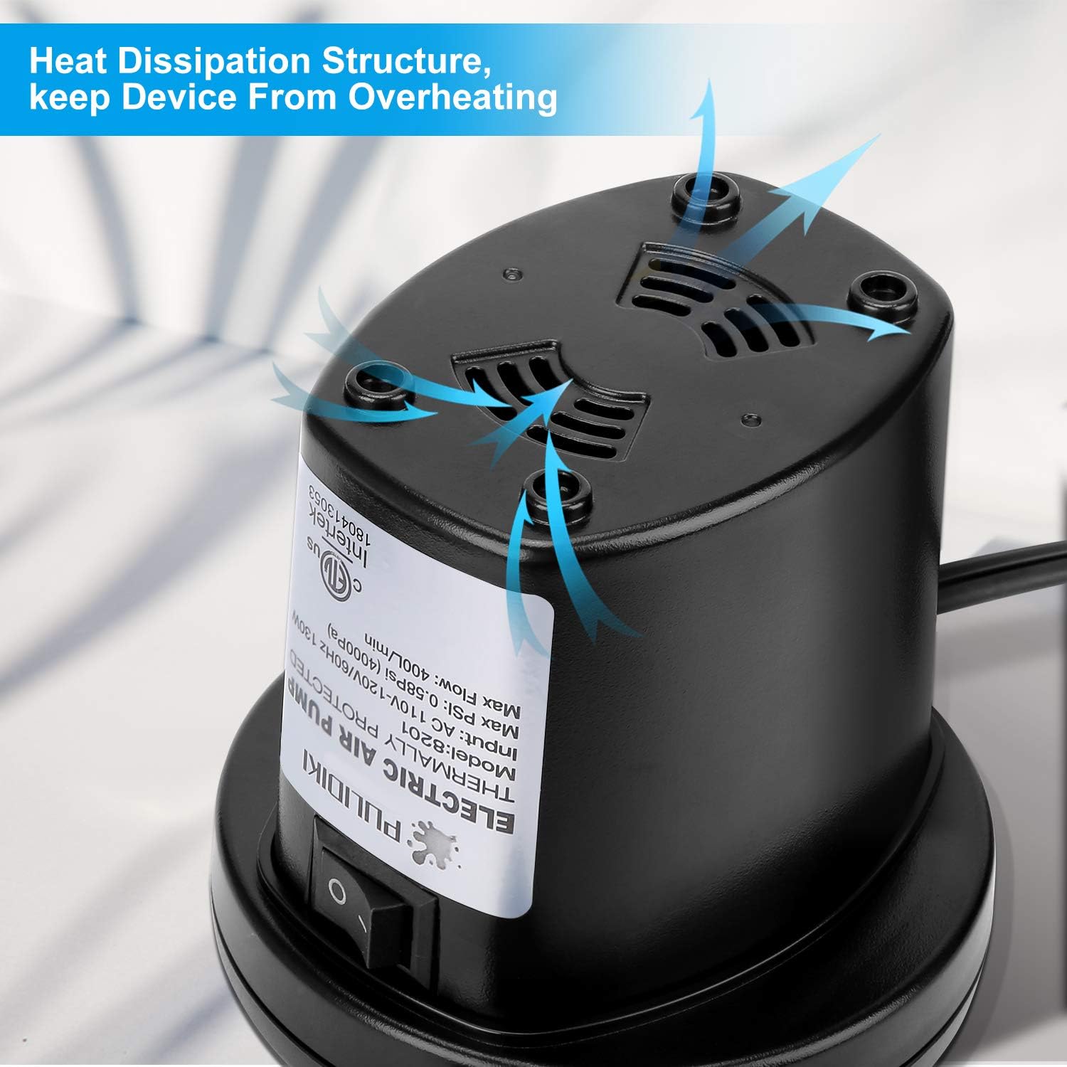 Electric Air Pump, Air Pump for Inflatables Air Mattress Pump with 3 Nozzles Inflator/Deflator Quick Air Pump for Air Bed Pool Toy Raft Boat Swimming Ring AC 110V 130W: Home & Kitchen