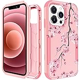 Plakill for iPhone 12 Pro Max Case - Women Cute Girls Phone Cover Girly Aesthetic Unique Design Kawaii Flower Heavy Duty Protective Hard Shockproof Military Grade Funda for iPhone 12 ProMax