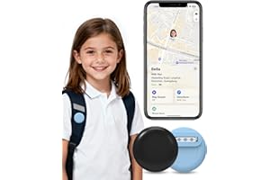 GPS Tracker Tag for Kids (iOS Only), Tracking Device for Child, Elderly, Compatible with Apple Find My App, No Monthly Fee