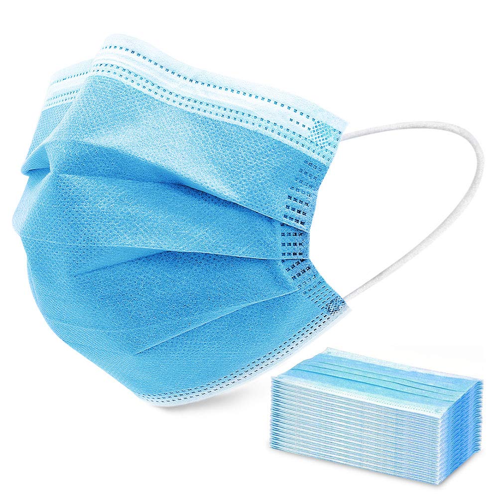 Sable Disposable Face Mask 50Pcs 3 Ply Protective Mask with Nose Clip  | amzdealz