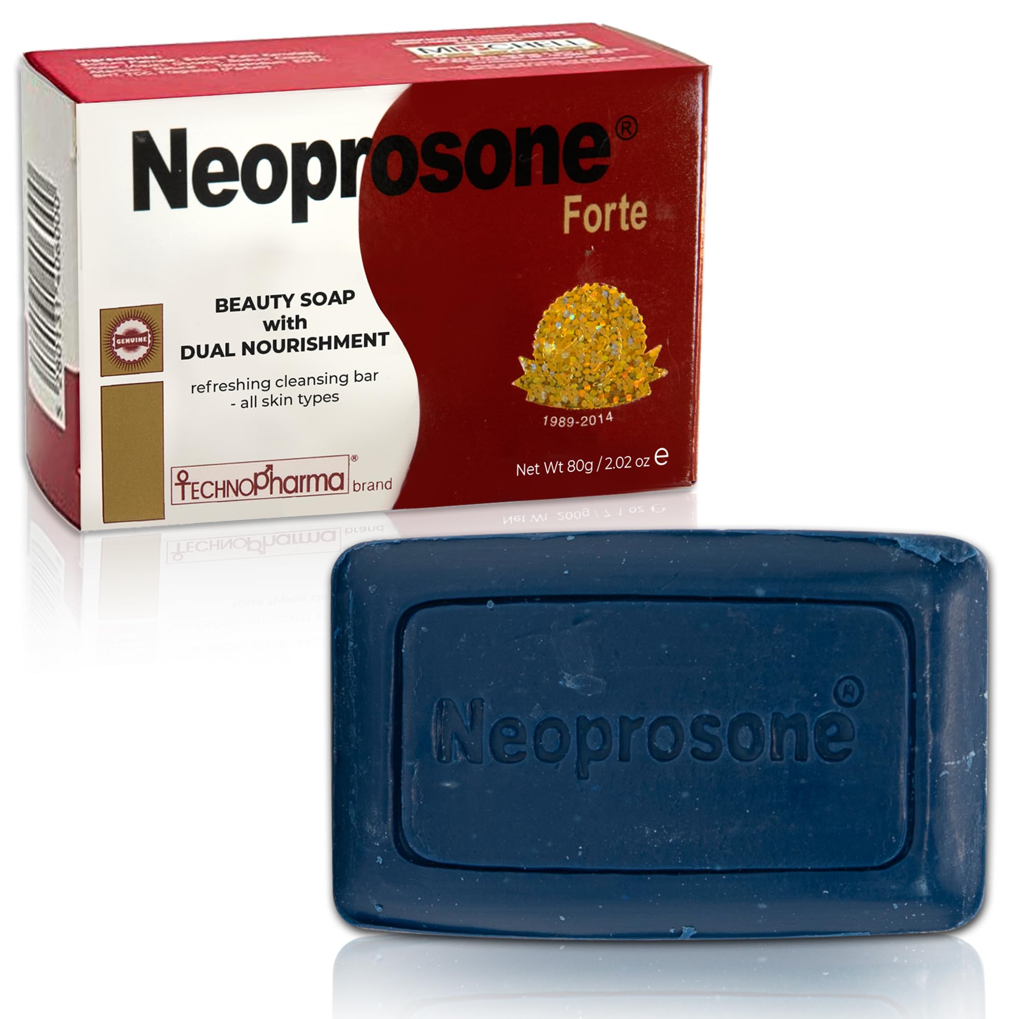 Neoprosone, Skin Brightening Soap | 2.02 oz / 80 g | Moisturizing Bar for Body, Knees, Face, Armpits | with Glycerin