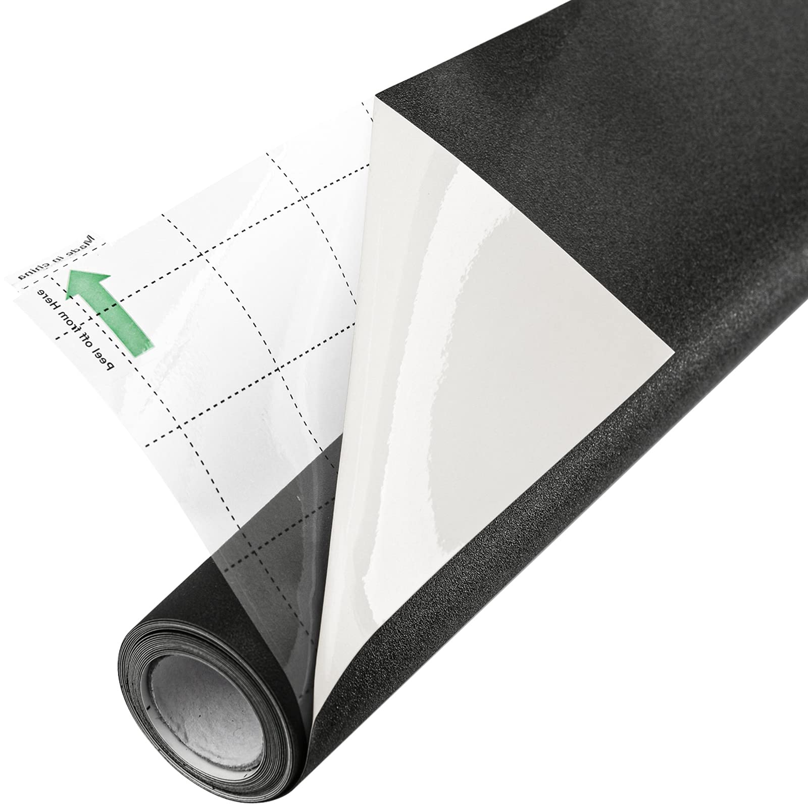 FEOMOS Total Blackout Window Film with Heat Resistant White Side Static Cling 100% Light Blocking Glass Films Cover Room Darkening Removal 60cmx300cm