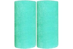 BBOLIVE 6' Inch Wrist Sweatband in 26 Different Neon Colors - Athletic Cotton Terry Cloth - Great for All Outdoor Activity(1 Pair)