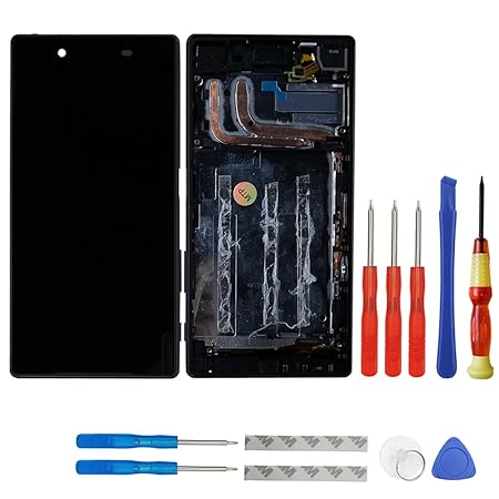 LCD Display für Sony Xperia Z5 E6653 E6603 Schwarz Touchscreen Bildschirm Digitizer Assembly Glas + Rahmen+Tools