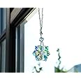Crystal Snowflake Car Pendant Lucky Hanging Ornament Car Interior Mirror Decoration Car Accessories Home Decor