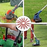 DHinkyoung 50 Pcs Plastic Grass Trimmer Blades Compatible with Terratek 18V/20V view 5