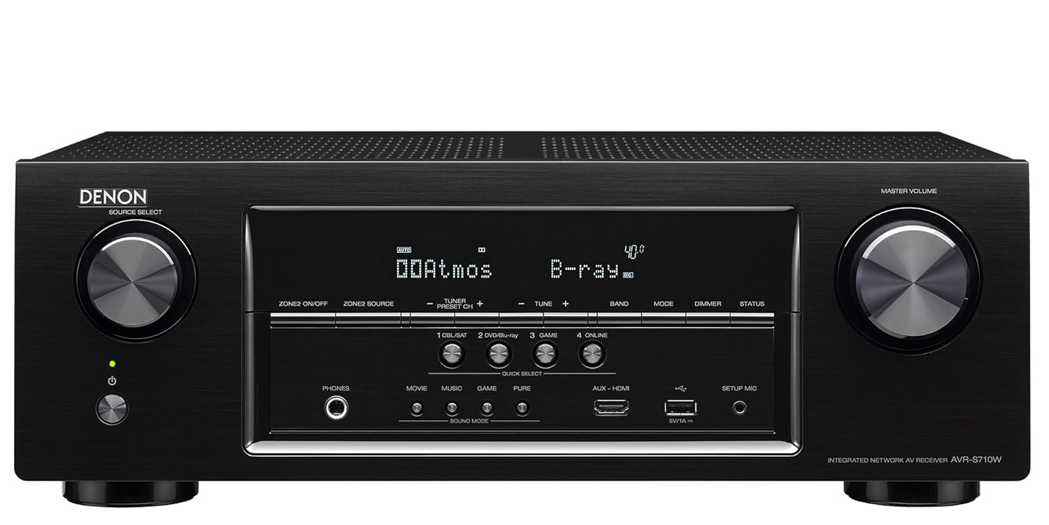 Denon AVRS710W-R Refurbished 7.2 Channel Full 4K Ultra HD AV Receiver with Bluetooth & WIFI