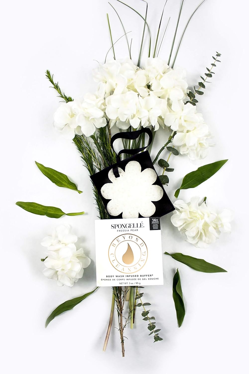 Spongelle Boxed Flower Body Buffer - Shower/Bath Sponge - Freesia Pear: Beauty