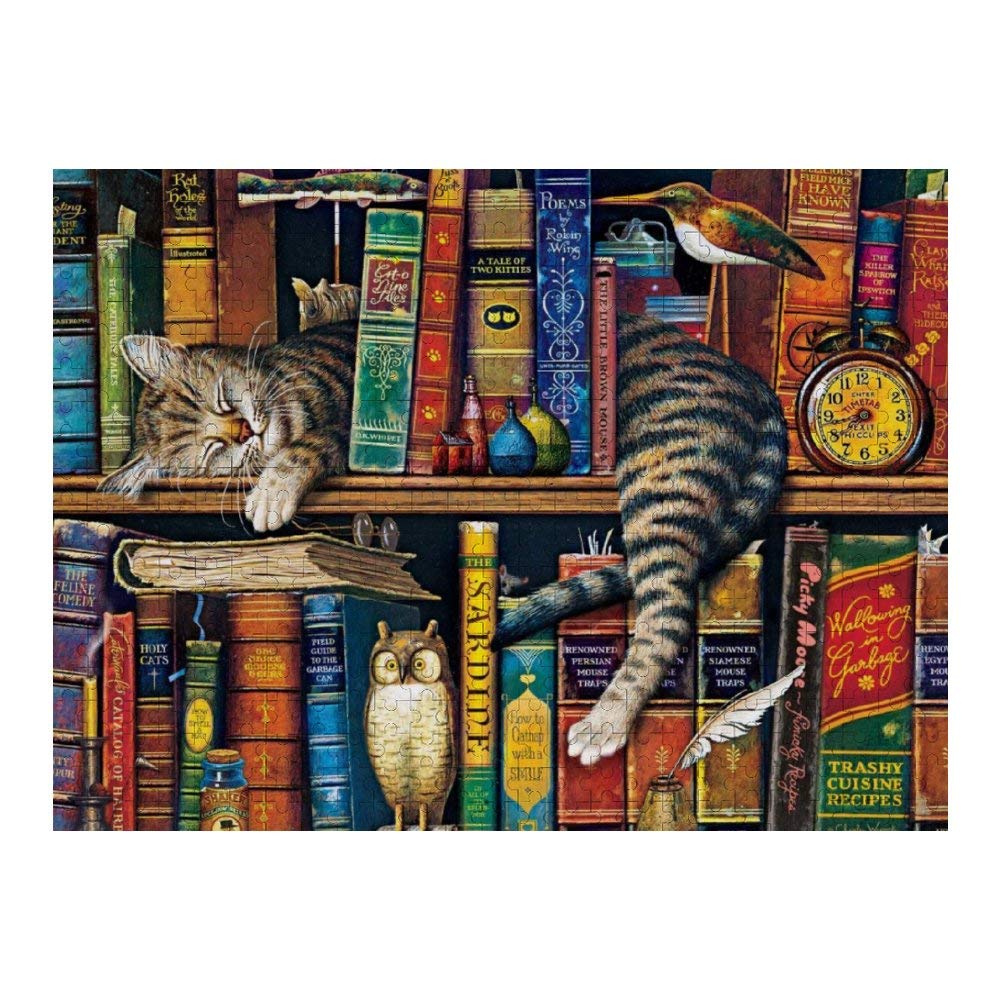 Promini Wooden 500 Piece Charles Wysocki - Frederick The Literate Jigsaw Puzzles Daily Jigsaw Puzzle Games for Adults and Kids