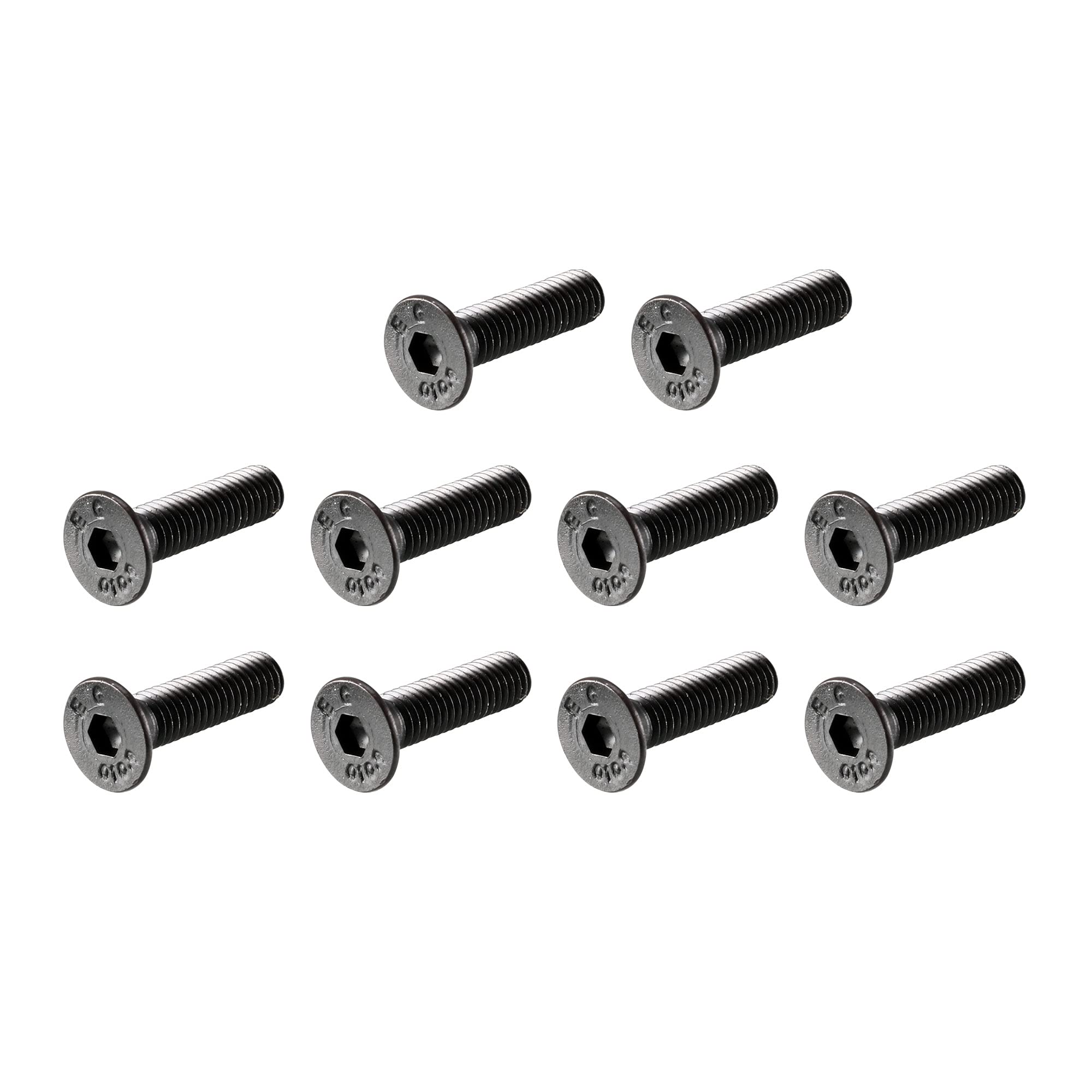 Photo 1 of uxcell M3x12mm 10.9 Carbon Steel Countersunk Head Hex Socket Screw (Pack of 50)