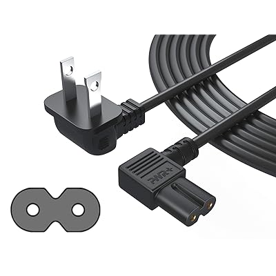 Buy Pwr Extra Long 12 Ft 2 Prong Ac Wall 2 Slot Power Cord L Type For Samsung Led Lcd Tv Smart Monitor Xbox One S X Ps5 Ps4 Slim Console Cable Figure 8