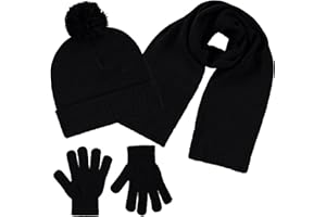 POLAR WEAR Polarwear Boys Hat,scarf & Glove Set-Kids Cold Weather Winter Accessories-Childrens 3 Pc Beanie Set-Big Boys Hat Scarves sets