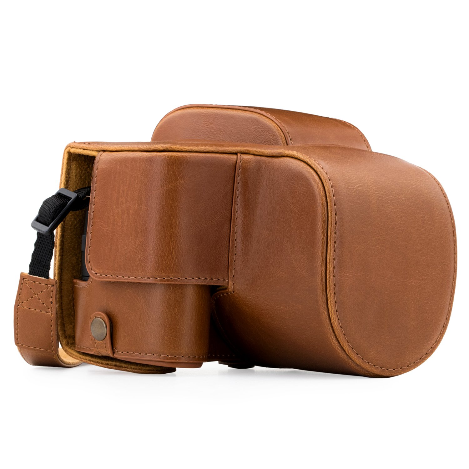 Photo 1 of (see all images) MegaGear Panasonic Lumix DC-FZ80, FZ82 Ever Ready Leather Camera Case 