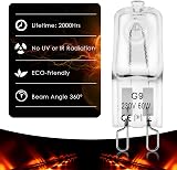 BROTOU G9 Halogen Bulbs 230V 500Lm 2800K Warm White 12 Count 60W Dimmable view 2