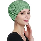 Alnorm Flower Design Chemo Hair Loss Caps Cancer Headwear for Women