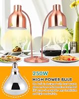 YJINGRUI Double Head Food Heat Lamp 500W Adjustable Buffet Restaurant Warmer view 2
