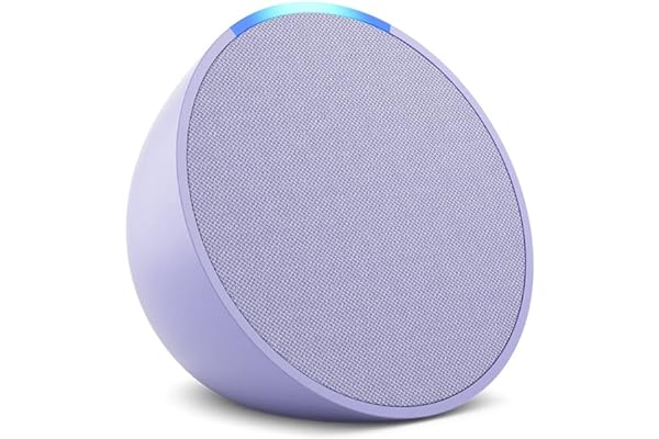 Amazon Echo Pop | Full sound compact smart speaker with Alexa | Lavender Bloom