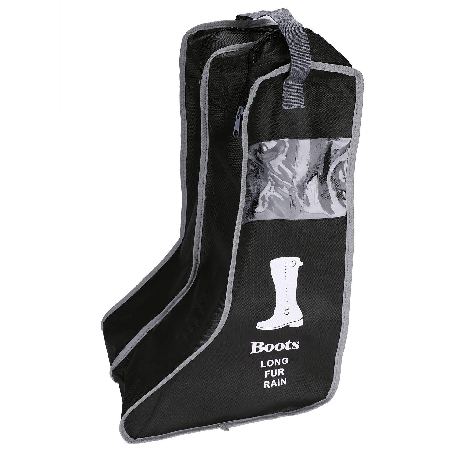 Dustproof Portable Short Long Boot Bag Waterproof Storage Bag with Transparent Window Foldable Boots Cover Protector for Hunting Hiking Fishing