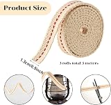 Abeillo 3 Rolls Lamp Wick 10 Ft 1/2 Inch Flat Cotton Oil Lantern Wick view 3