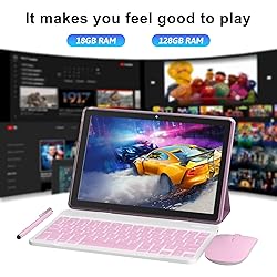 Android 15 Tablet, 10 Inch 18GB RAM+128GB ROM/ 2TB