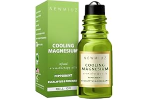 Migraine Roll on Stick Tension Headache Relief Magnesium Cooling Peppermint Eucalyptus Essential Oil Sinus Aromatherapy Rolle