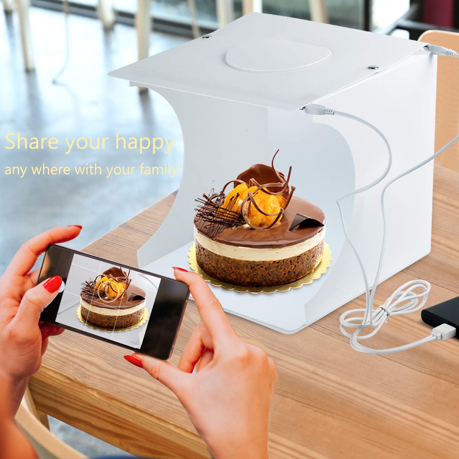 Mini Lightbox Photo Light Box Product Photography Shooting Tent Mini Booth Folding ...