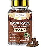 Kava Kava Root Extract Supplement: Natural Kava Gummies with L Theanine, Ashwagandha and GABA for Cognitive & Immune Support Herbal Supplement for Adults