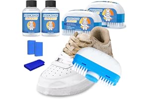 YKDILYHH Shoe Cleaner Kit,Sponges & Microfiber Cloth,Waterless Foam Sneaker Cleaner for Leather & Suede