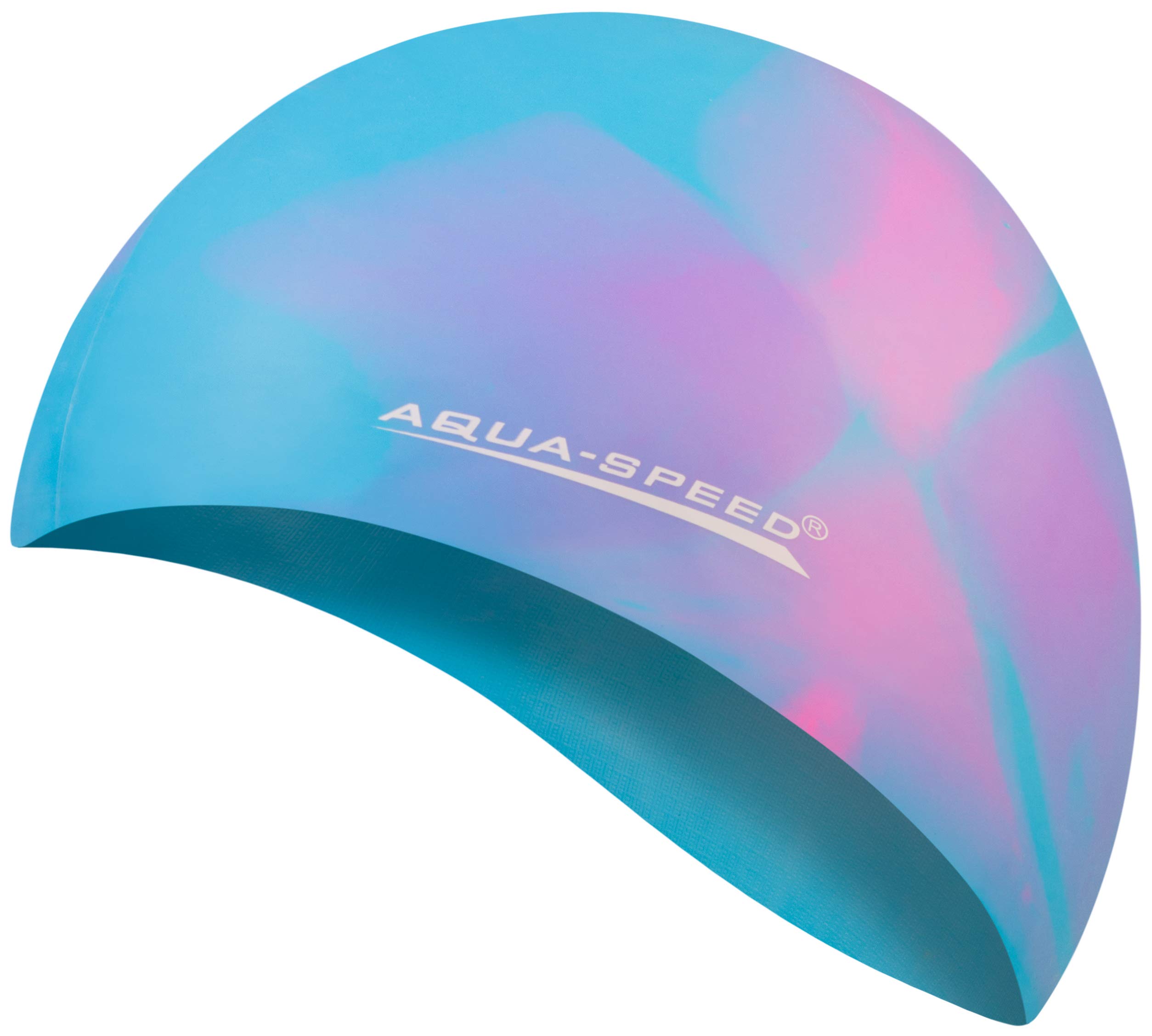 Aqua Speed BUNT Colourful swim cap + microfibre towel | adult | child | swimming cap | silicone | tearproof | waterproof | 42. colourful / 36