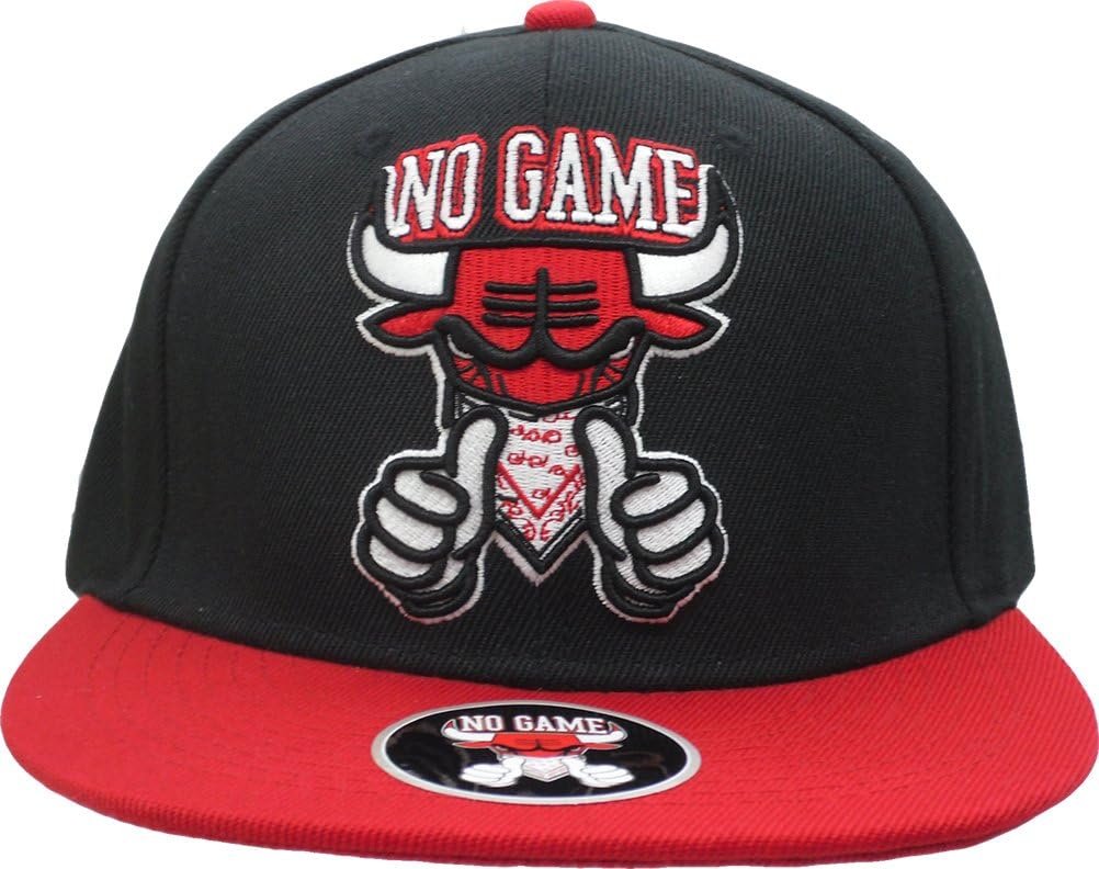 YOXO Bulls Red Snapback Cap Hat Men Baseball Cap