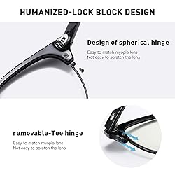 AOMASTE Blue Light Blocking Glasses Retro Semi