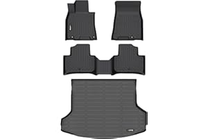 HAFIDI All Weather Floor Mats & Cargo Liner for Genesis GV70 2022-2025 2026 (Not Electrified GV70) Custom Fit Full Set Accessories - Black