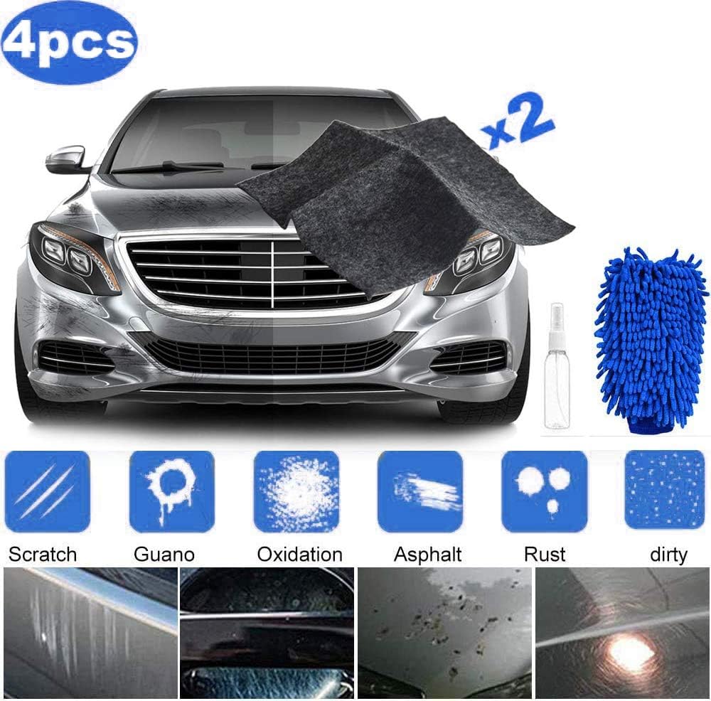 Nano Magic Cloth for Cars, Car Paint Scratch Remover, Multipurpose Car