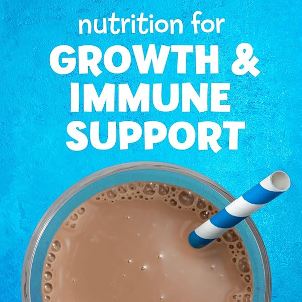 PEDIASURE GROW & GAIN WITH IMMUNE SUPPORT, KIDS PROTEIN SHAKE, CHOCOLATE, 8-FL-OZ BOTTLE, 6 SHAKES