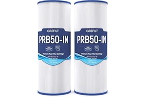 Grefilt C-4950 Hot Tub Filter Compatible with PRB50-IN Hot Tub Filter, Filbur FC-2390, Jacuzzi Filter Replacement for J200, Guardian 413-212-02, 5X13 Drop in, 50 sq.ft. 2-Pack