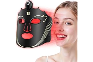 Near-Infrared Light for Face, Portable LED Face Mask, Red Light Lamp with Timing Function at Home
