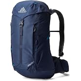 Gregory Jade 28L Women's Day Hiking Backpack, Plus Size, Midnight Navy | The torso sizing remains consistent, VaporSpan ventilated backpanel with specialized mesh panels, Interior hydration sleeve
