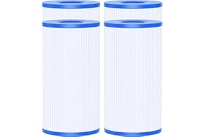 AQUALTRA Pool Filters Type A or C Compatible with 29000E/59900E, Easy Set Pool Filters, 8" x 4 1/4" Above Ground Pool Filters 4 Pack